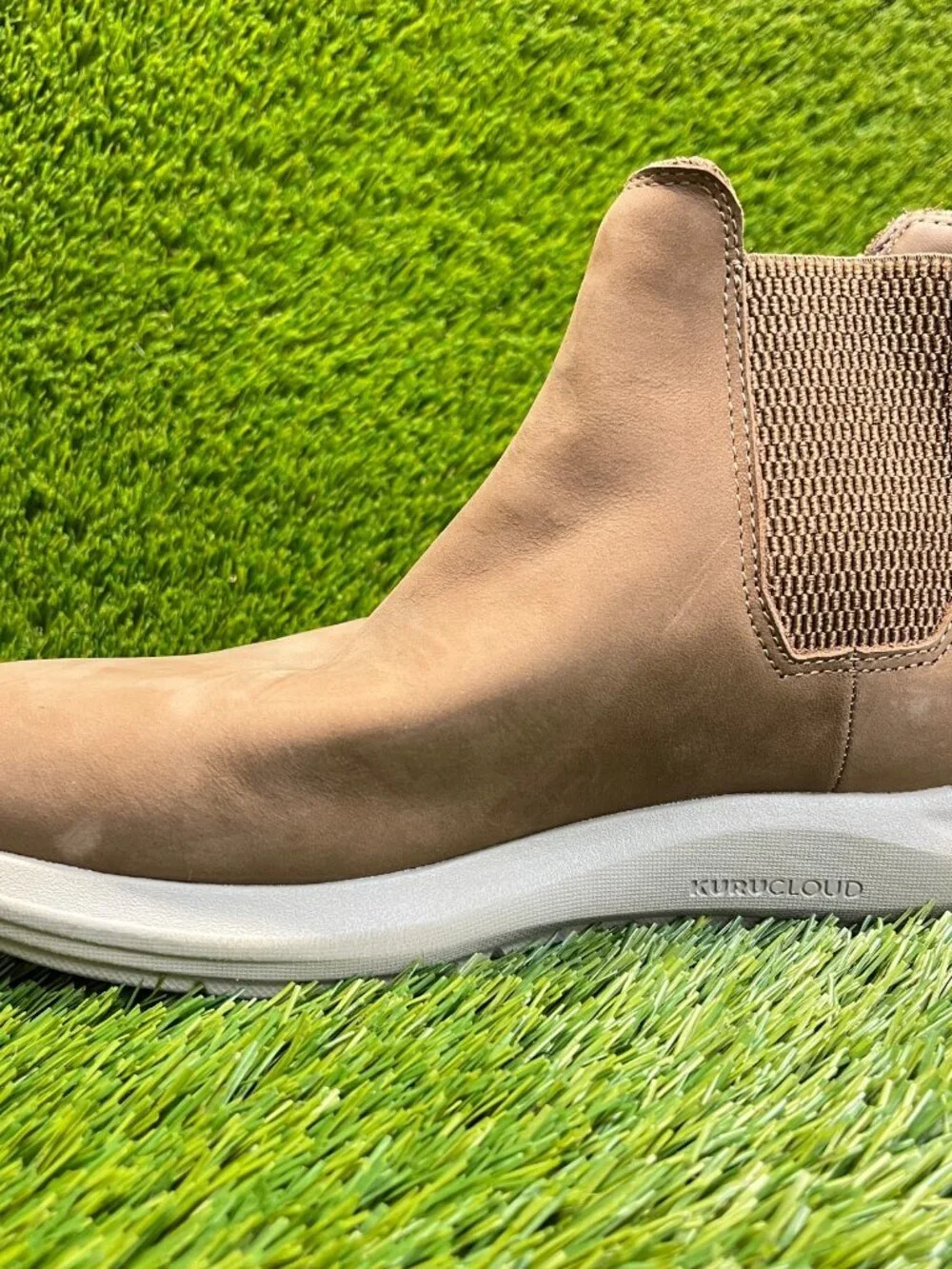 Kuru Draft‎ Salo Mens Size 7.5 Tobacco Brown Classic Leather Chelsea Boots